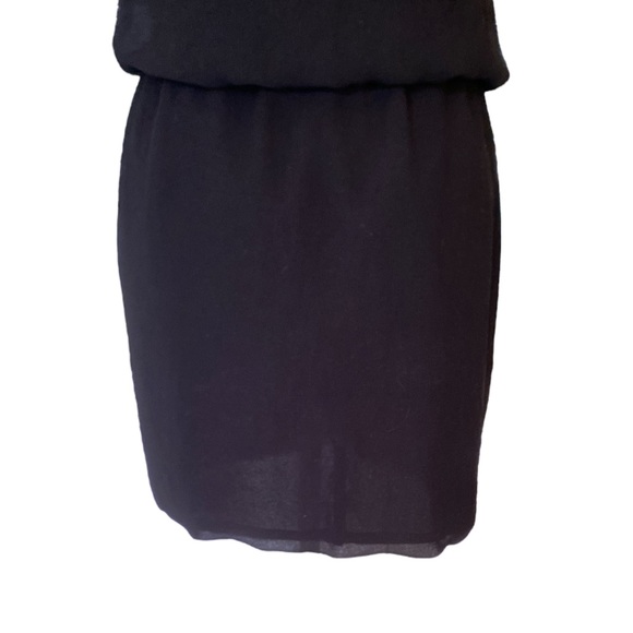 Theory Jaylyn Black Draped Neck Sleeveless Drop Waist Tunic Slip Dress - 4 - Picture 11 of 15